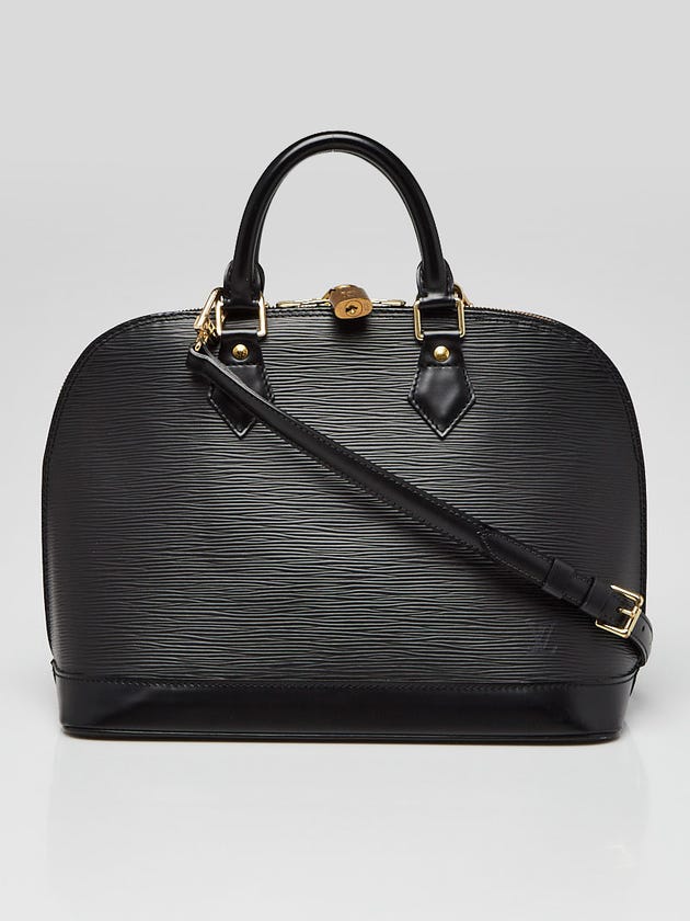 Louis Vuitton Black Epi Leather Alma PM Bag w/Strap