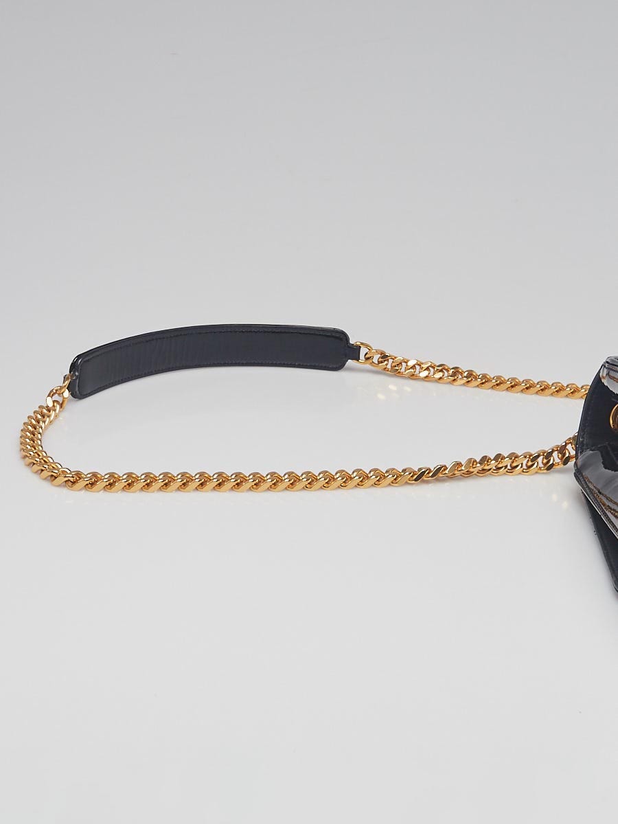 Yves Saint Laurent Black Quilted Patent Leather Large Vicky Yves Saint Laurent Black Quilted Patent Leather Large Vicky
