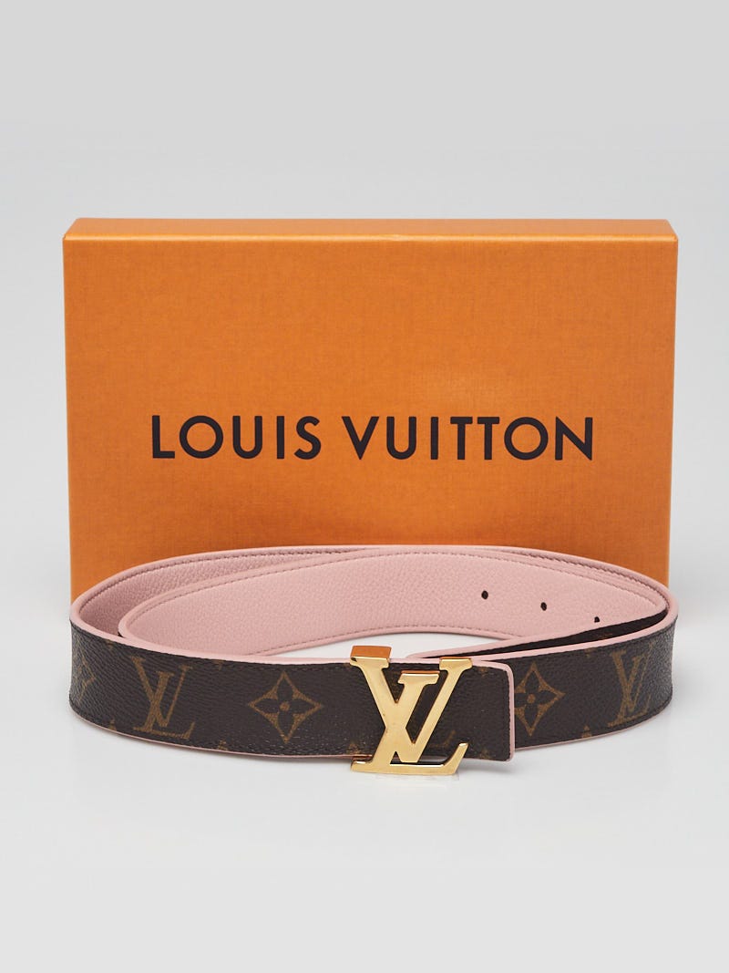 Louis Vuitton - Authenticated Initiales Belt - Leather Pink for Women, Never Worn