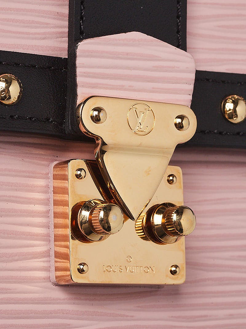 Louis Vuitton Rose Ballerine Epi Leather Vertical Trunk Pochette Bag -  Yoogi's Closet