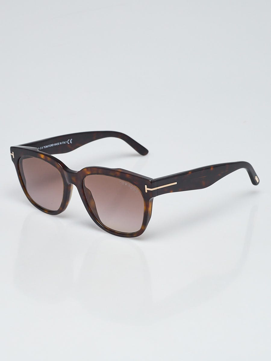 Tom Ford Brown Tortoise Shell Acetate Oversized Rhett Sunglasses - TF714 -  Yoogi's Closet