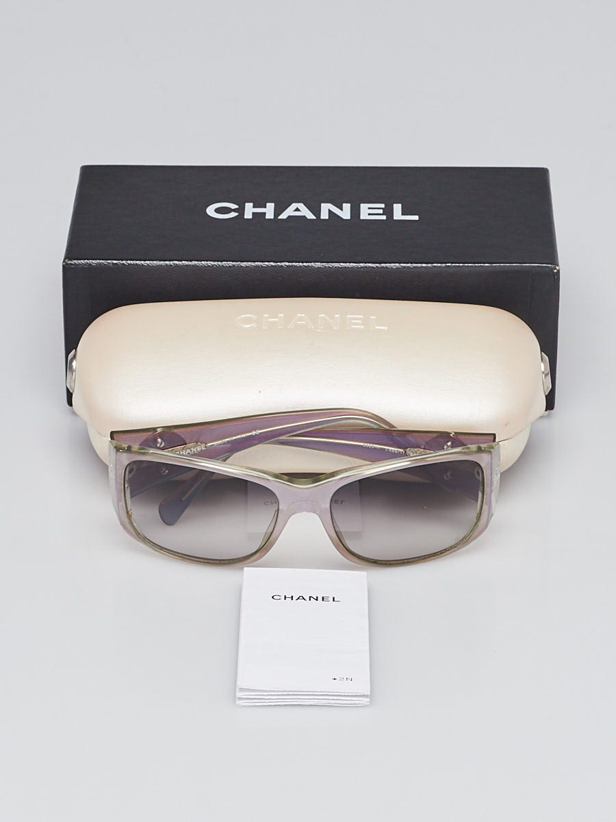 Chanel Purple Iridescent Frame CC Logo Sunglasses - 5083 | Yoogi's