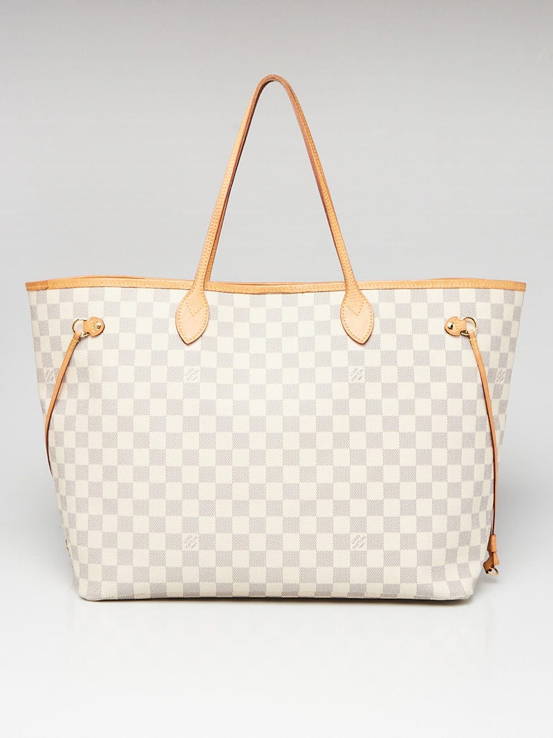Louis Vuitton Neverfull GM Damier Azur Shoulder Bag With Pochette
