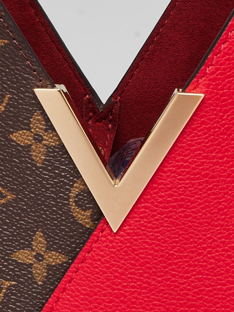 Louis Vuitton Monogram Canvas Grape Leather Kimono Tote Bag - Yoogi's Closet