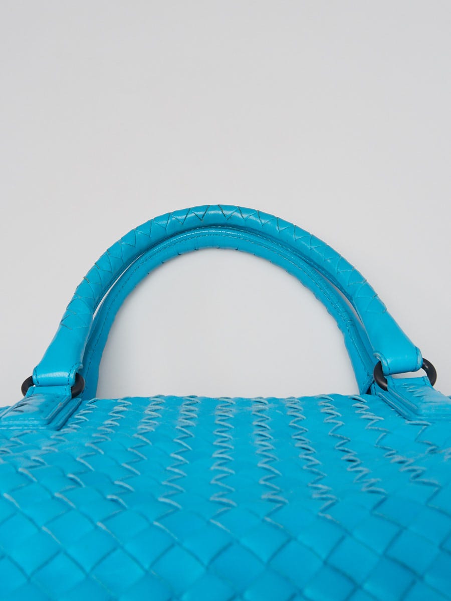 Blue Bottega Veneta Intrecciato Tote