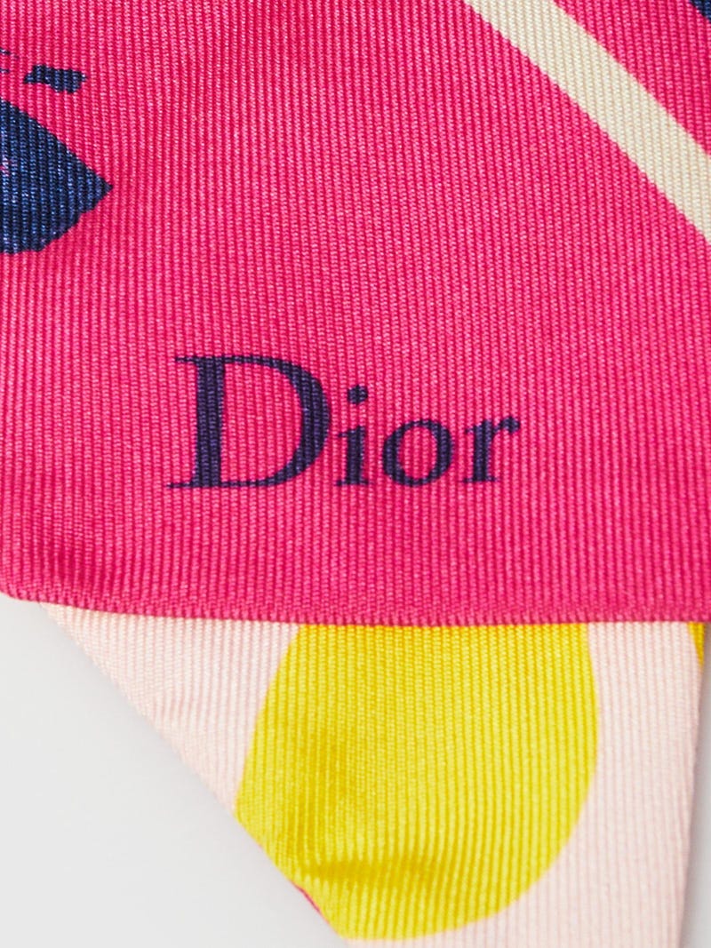 Christian Dior Oblique Silk Scarf with Original Box and Business