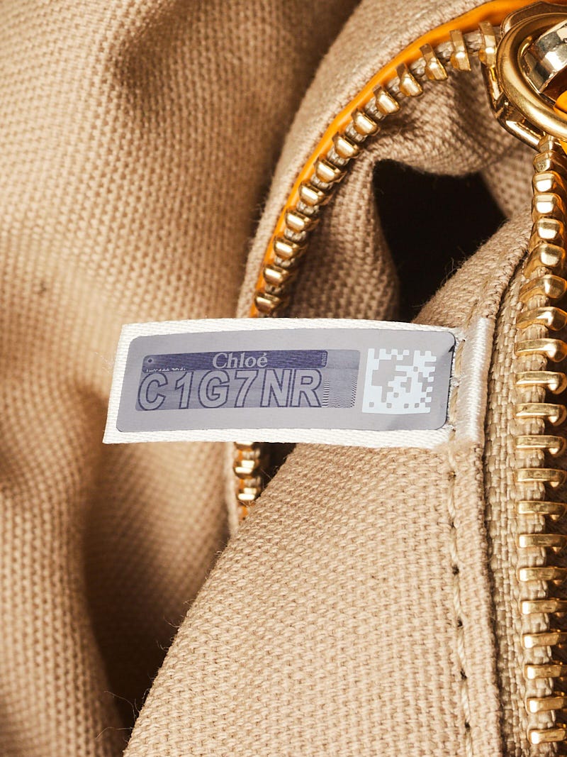 Chloe Burning Camel Yellow Leather Small Roy Bucket Bag