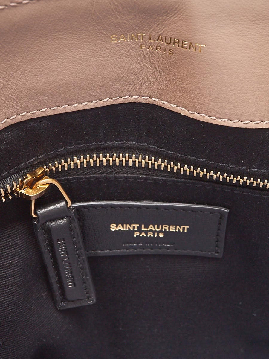 Yves Saint Laurent Beige Chevron Quilted Leather Medium LouLou Bag -  Yoogi's Closet