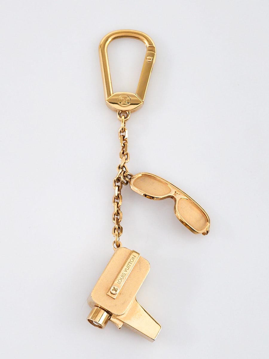 Louis Vuitton Goldtone Camera and Sunglasses Key Holder and Bag Charm -  Yoogi's Closet