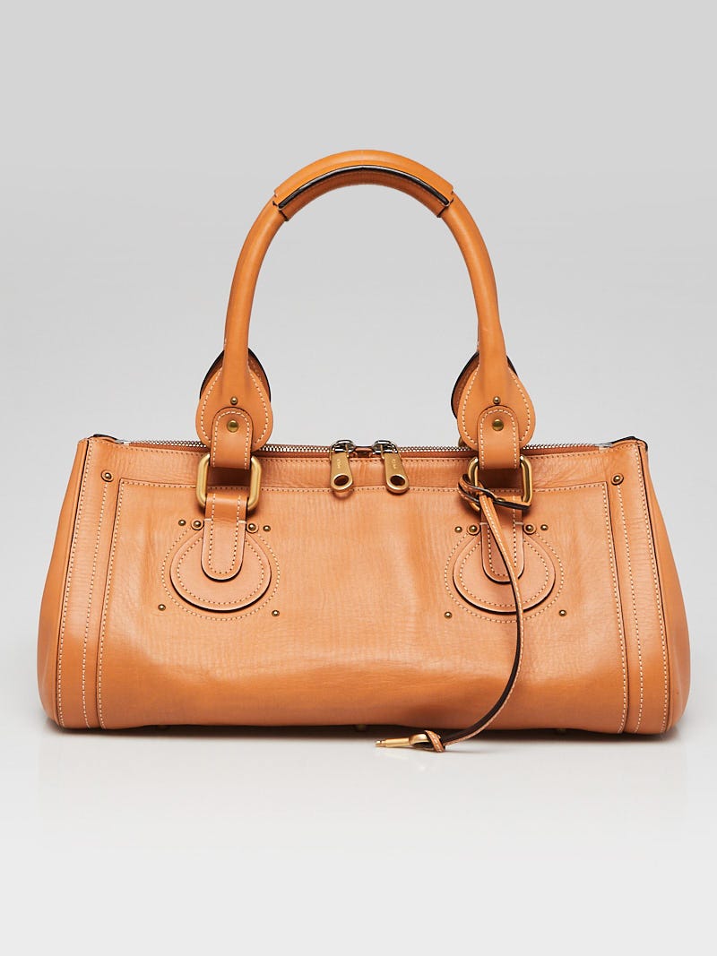 rolled-handles leather tote bag, Chloé