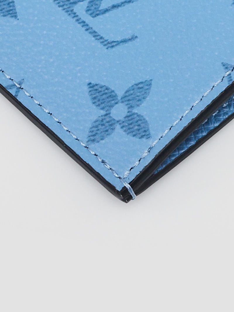Louis Vuitton Bright Blue Monogram Canvas Coin Card Holder Wallet - Yoogi's  Closet