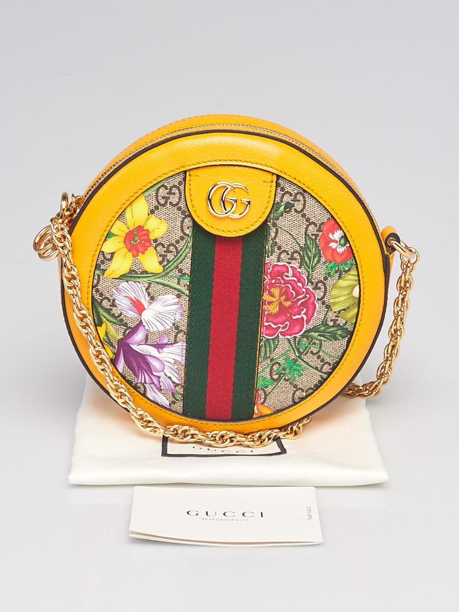 Gucci Multicolor Floral Print GG Coated Canvas Ophidia Shoulder Bag -  Yoogi's Closet