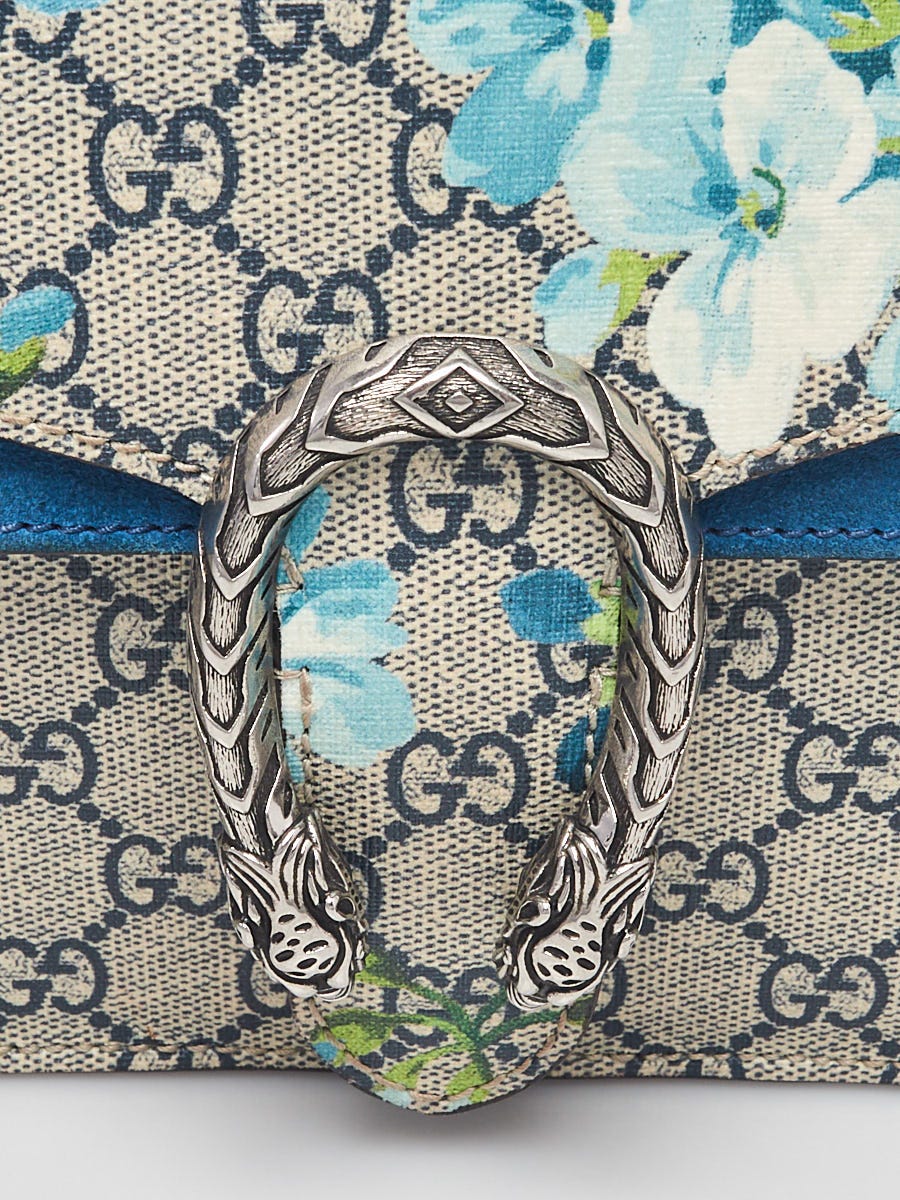 Gucci Dionysus Gg Blooms Mini Bag in Blue