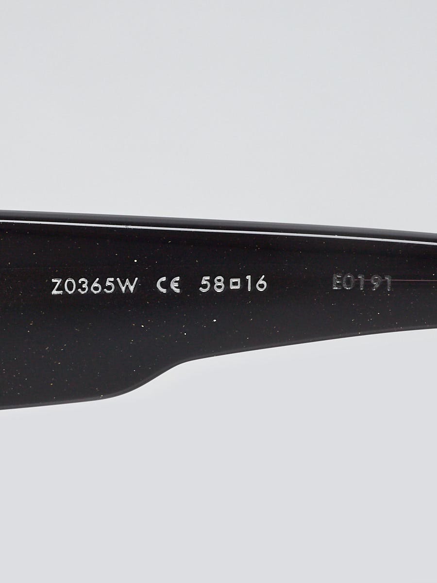 Louis Vuitton Black Speckling Acetate Frame Hortensia Sunglasses