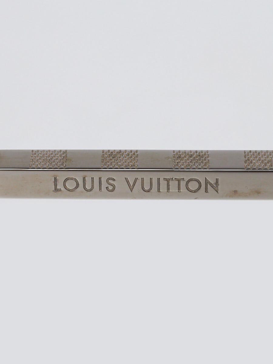 Louis Vuitton Damier Silvertone Metal Attitude Pilote Sunglasses-Z0340U -  Yoogi's Closet