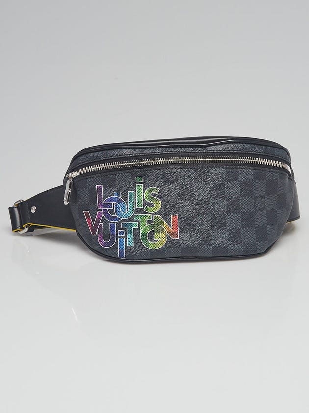 Louis Vuitton Damier Graphite Rainbow Logo Discovery BumBag