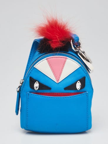 fendi bag bugs mini backpack MONSTER 2018 Fendi shows us a playful take on the essential backpack silhouette with this embellished black piece Fendi Blue Backpack Monster Eyes