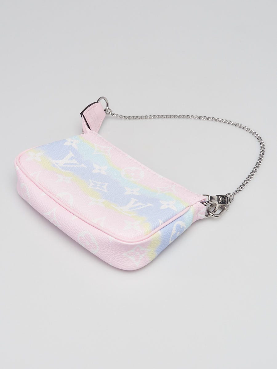LOUIS VUITTON Pouch Bag Mini Pochette Accessoires LV Escale Pink