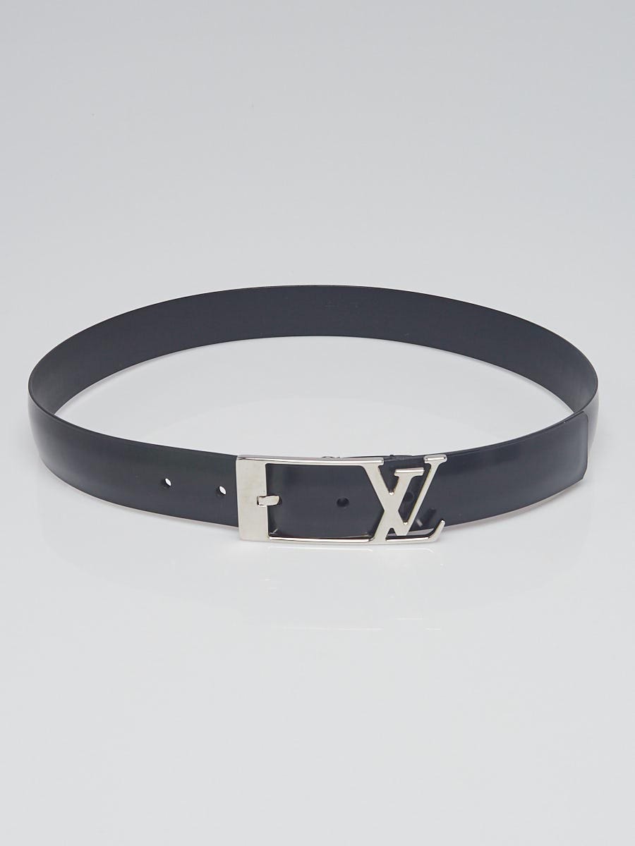black and grey lv belt