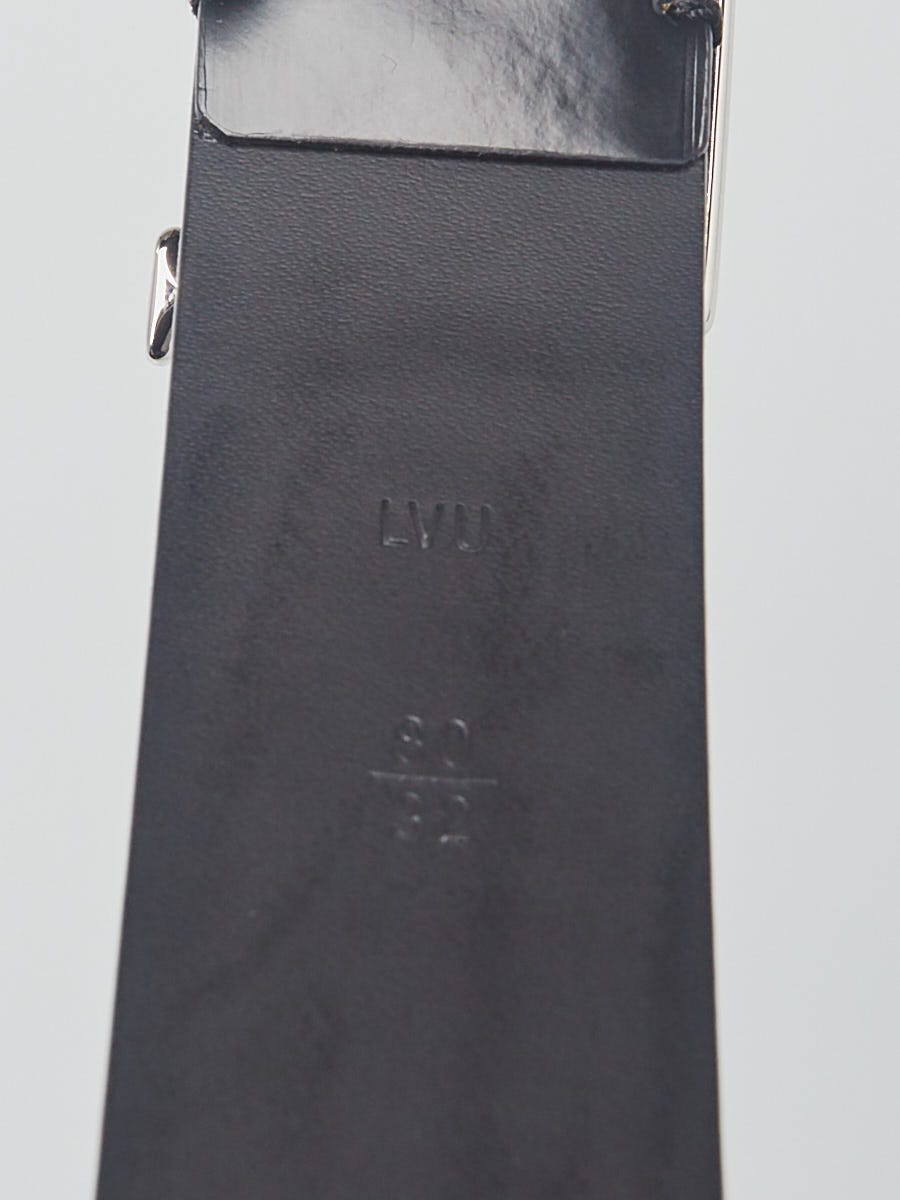 Louis Vuitton Black Leather LV Uniforms Belt Size 80/32 - Yoogi's Closet