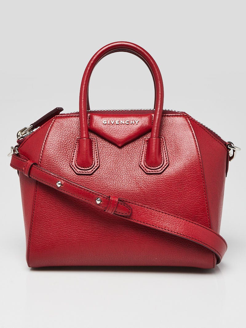 Givenchy Mini Antigona In Pink And Metallic Smooth Leather