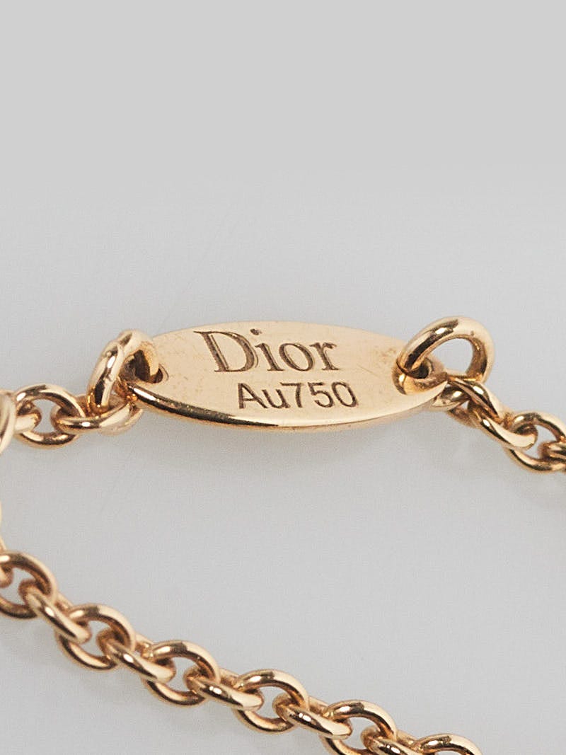 Christian Dior Rose des Vents Bracelet 3P Diamond 750 Yellow Gold