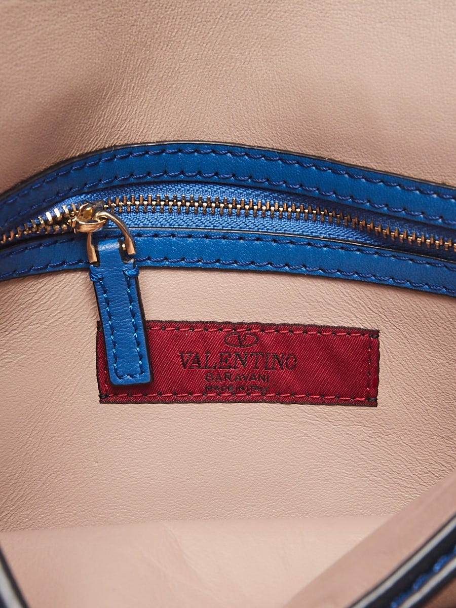 Valentino Multicolor Pastel Lambskin Leather Rockstud Small Clutch Bag -  Yoogi's Closet