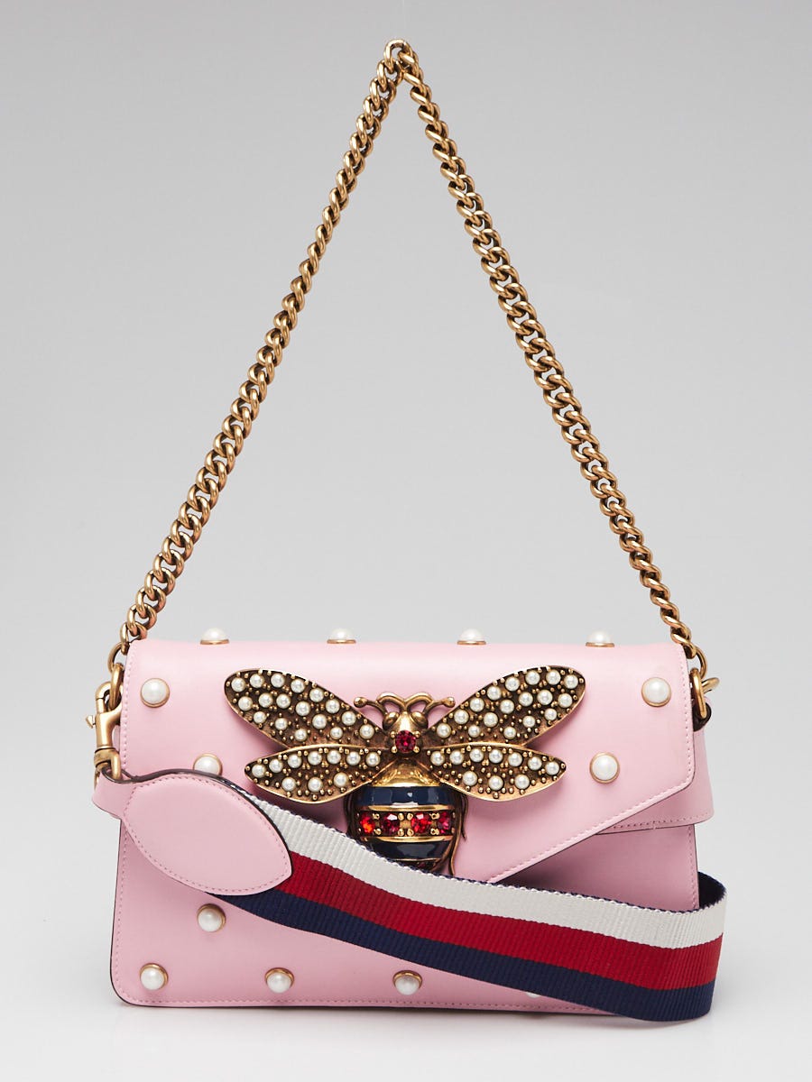 Gucci pink bee bag on sale