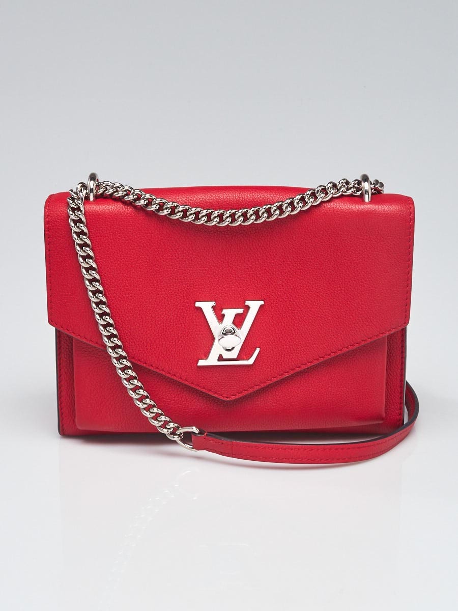 Louis+Vuitton+Mylockme+Shoulder+Bag+Small+Black+Leather for sale