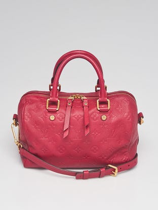 LV x YK Speedy Bandoulière 25 Monogram Empreinte Leather - Women - Handbags