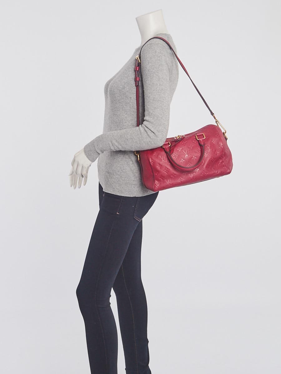 Louis Vuitton Rose Poudre Monogram Empreinte Leather Speedy