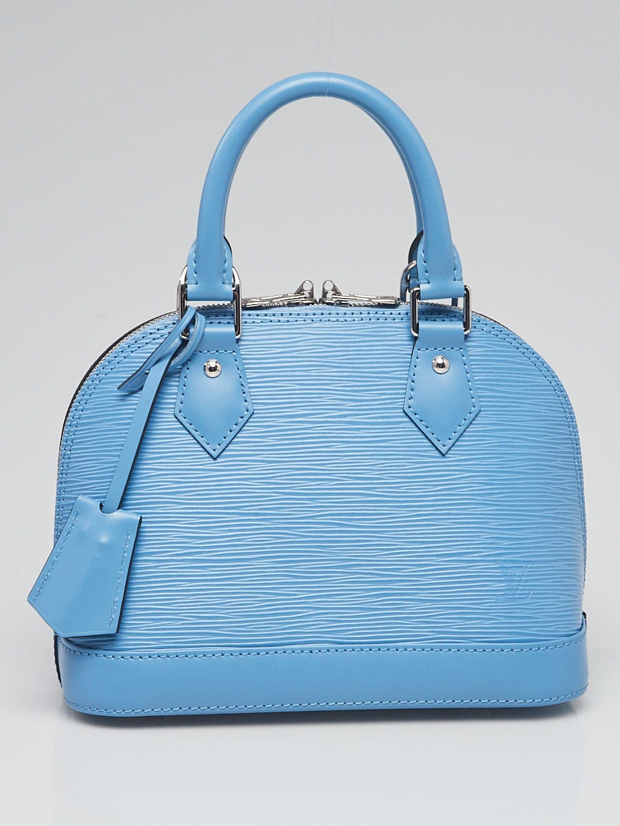 Louis Vuitton Epi Alma BB w/ Strap - Blue Handle Bags, Handbags