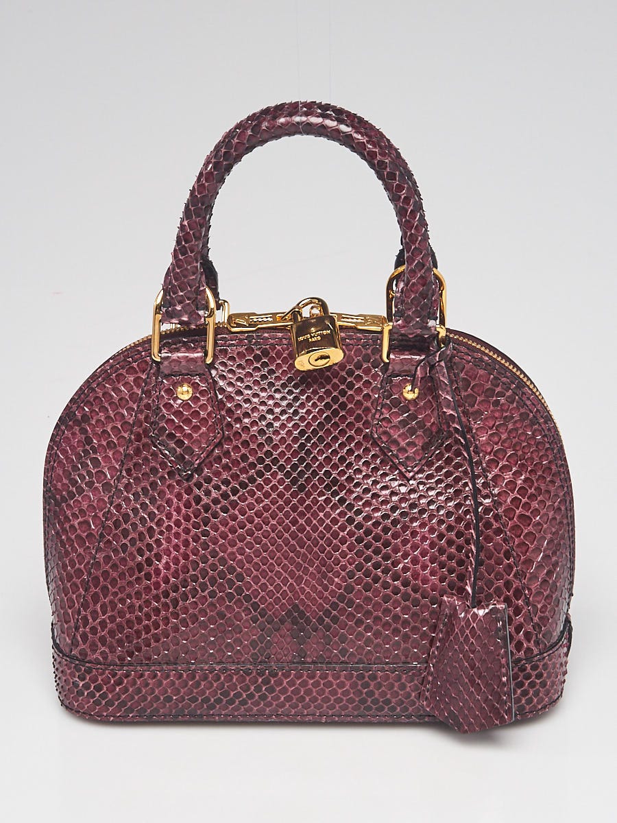 Rare Louis Vuitton Bag Alma BB Python