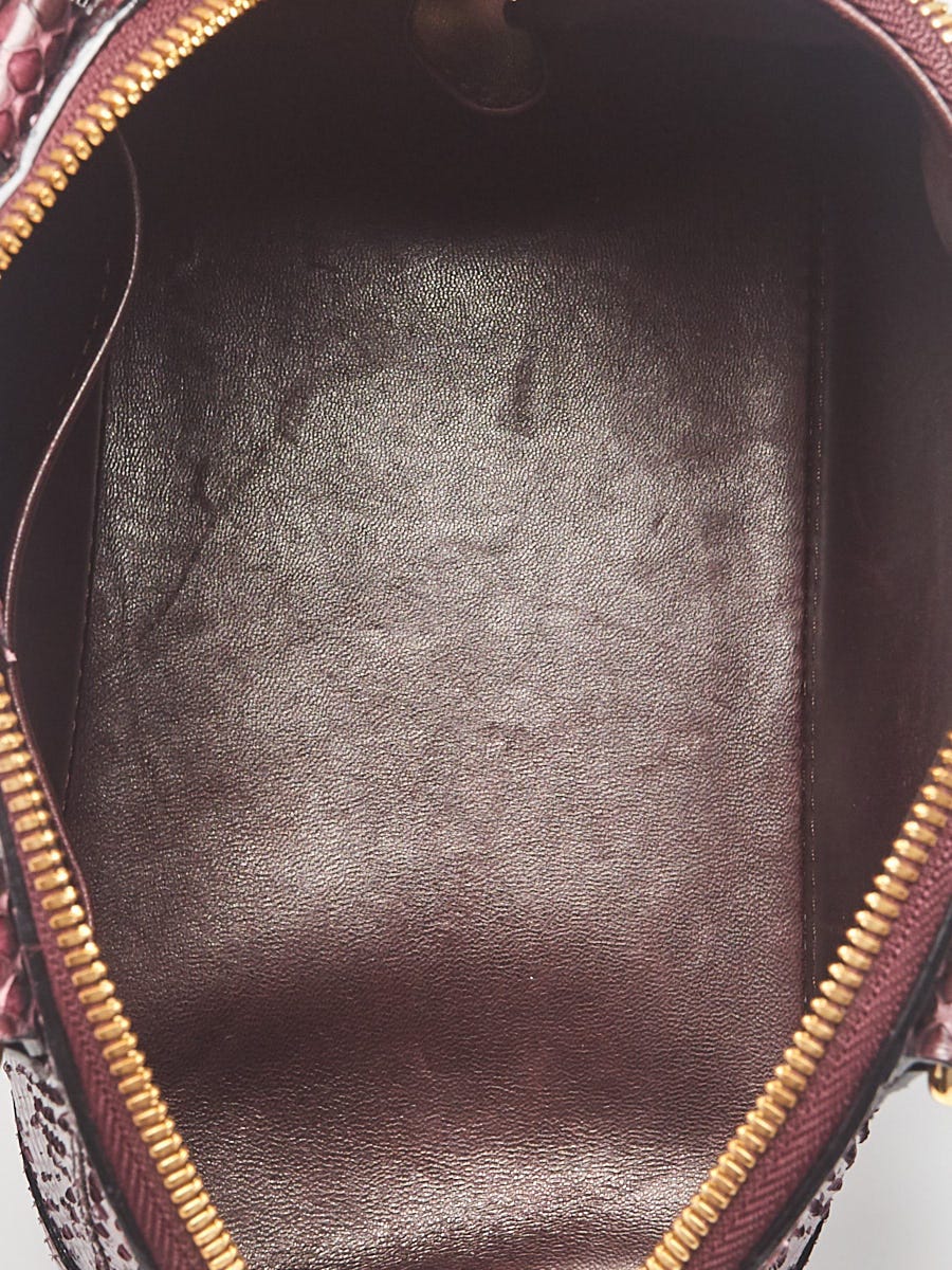 Louis Vuitton Red Python Alma BB Bag - Yoogi's Closet