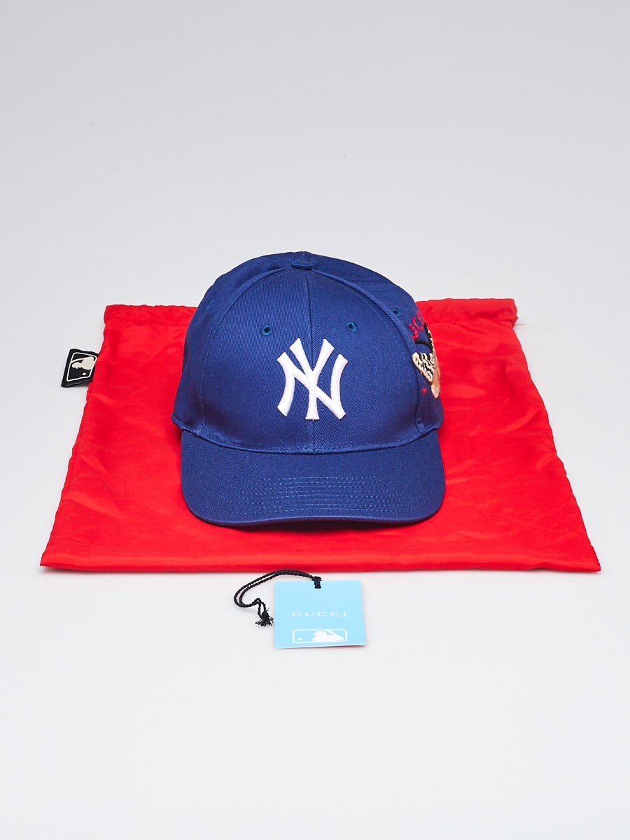 Limited Gucci MLB New York Yankees Royal Blue Baseball Cap size 57-61cm