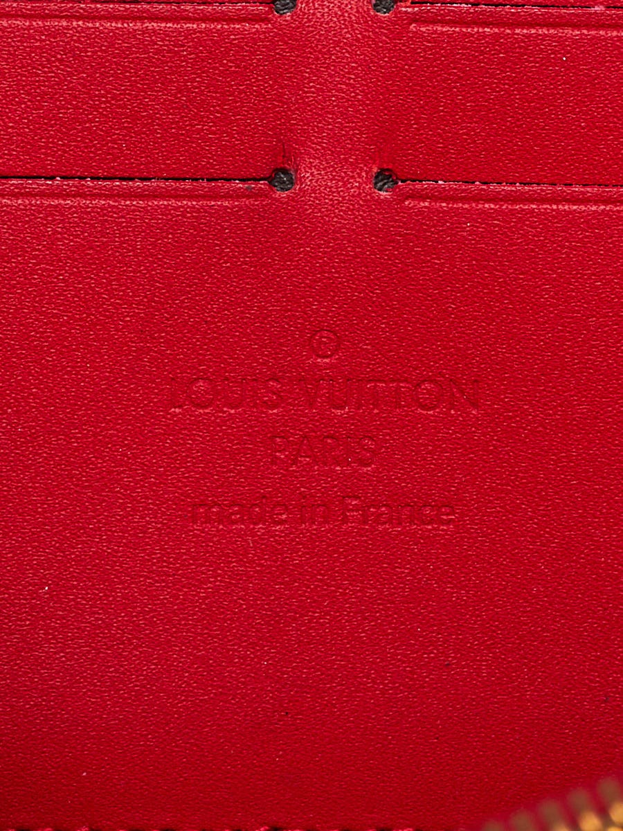 Louis Vuitton Cerise Monogram Vernis Zippy Wallet Louis Vuitton