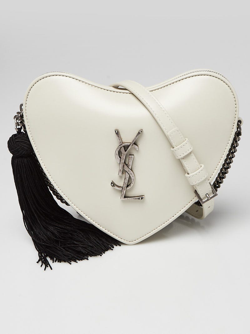 YSL Yves Saint Laurent White Crossbody Bags