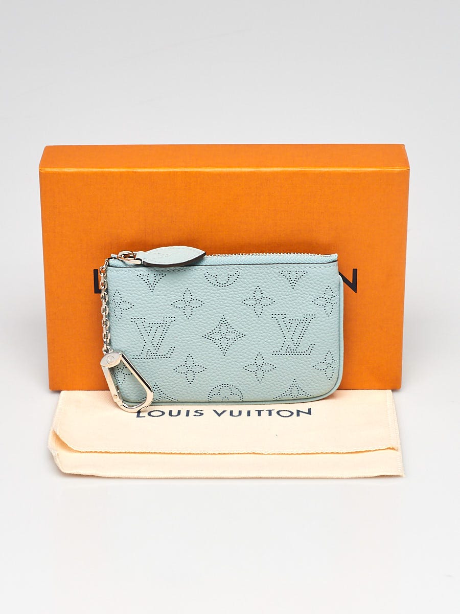 Louis Vuitton Vert Lagon Monogram Mahina Leather Pochette Cles Key