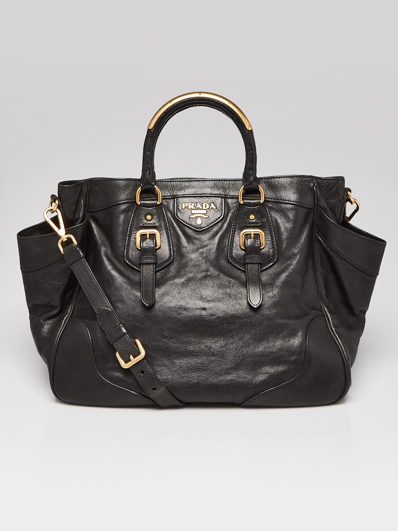 Prada, Bags, Vintage Authentic Prada Black Messenger Bag