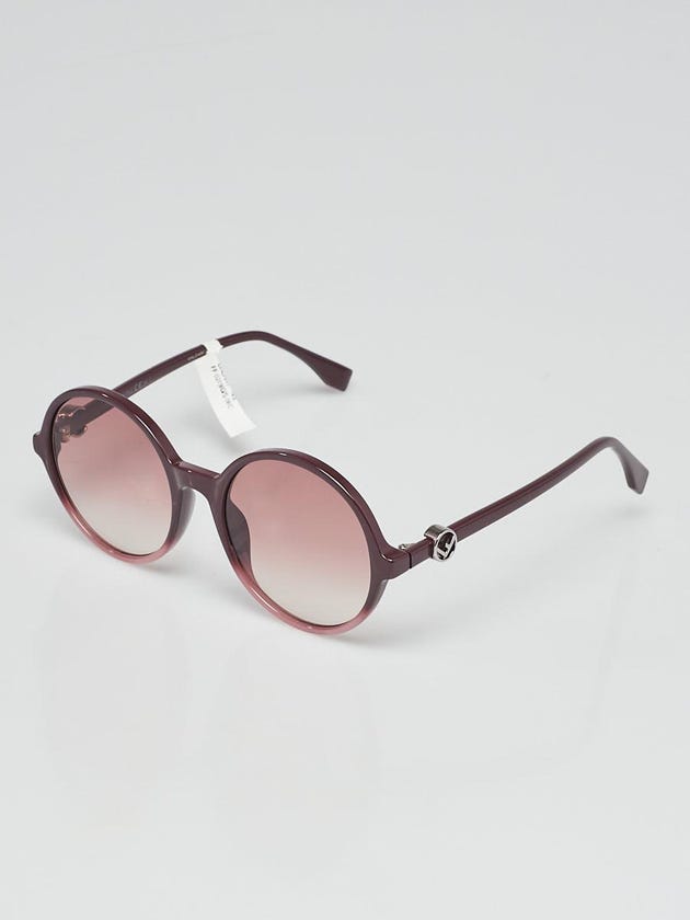 Fendi Purple/Pink Acetate Round Oversized Sunglasses - FF0319/G/S