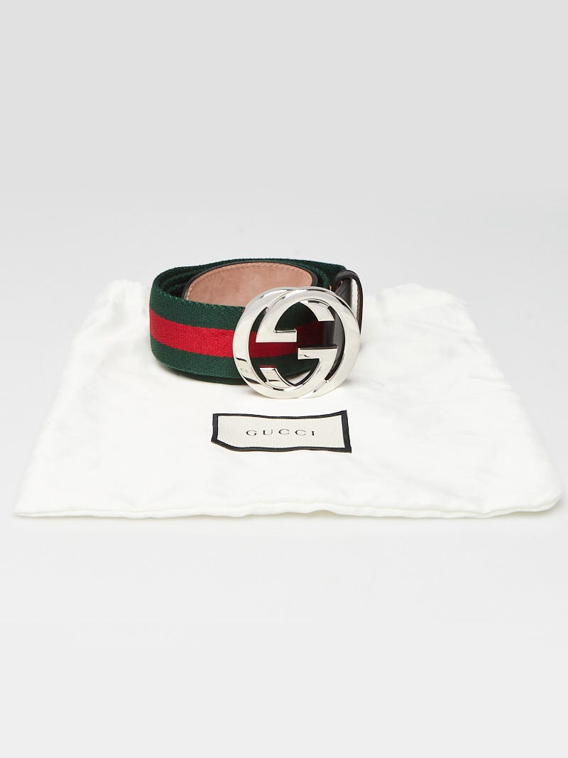 Gucci belt white 2024 red and green