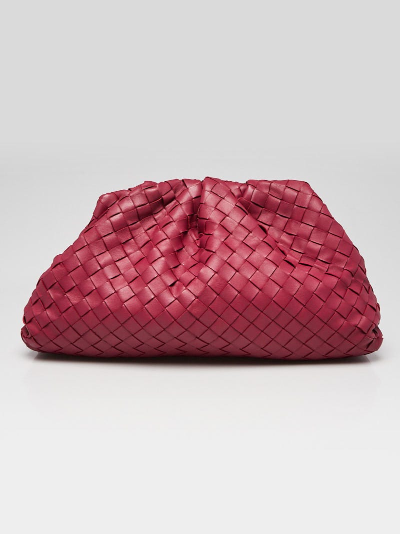 Pink Bottega Veneta Intrecciato The Mini Pouch Crossbody Bag