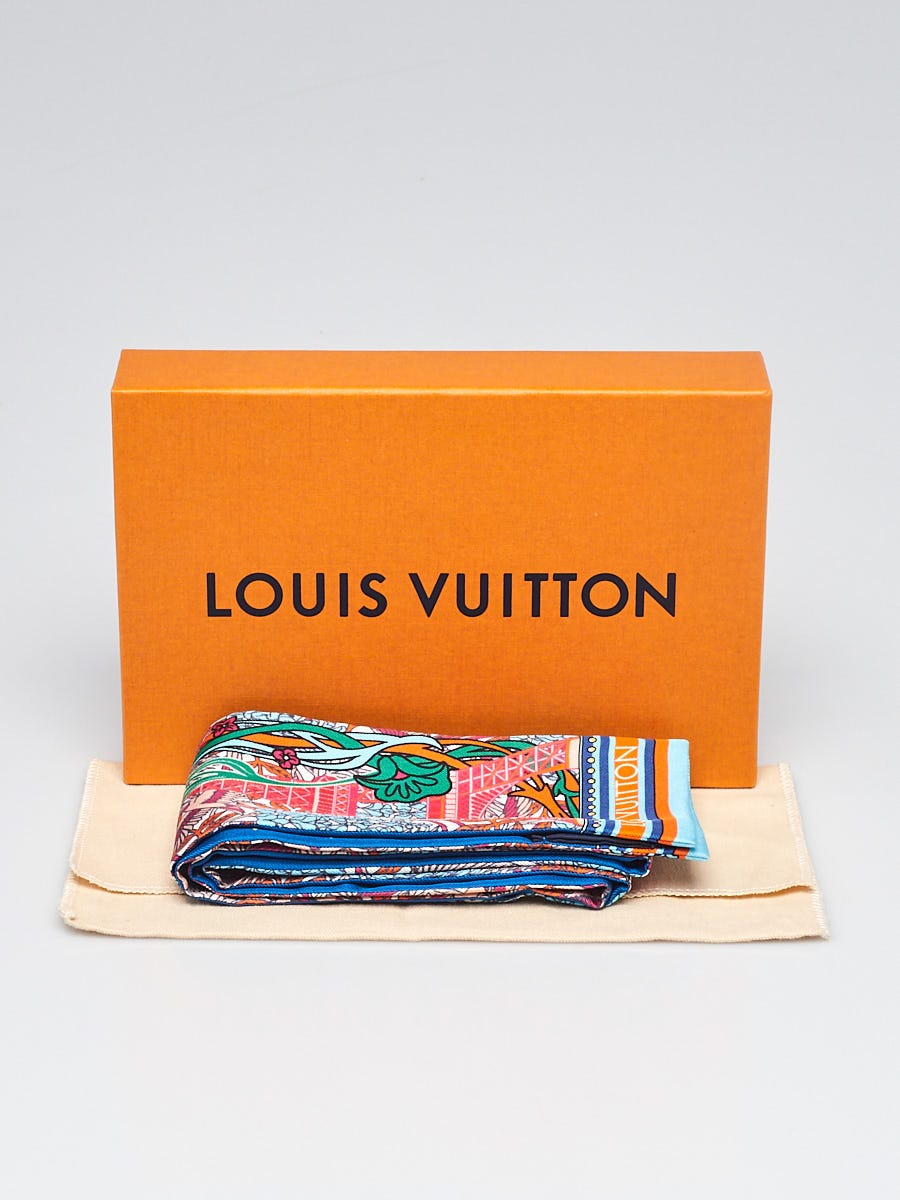 Louis Vuitton Blue/Pink Monogram Ultimate Print Silk BB Bandeau Scarf -  Yoogi's Closet