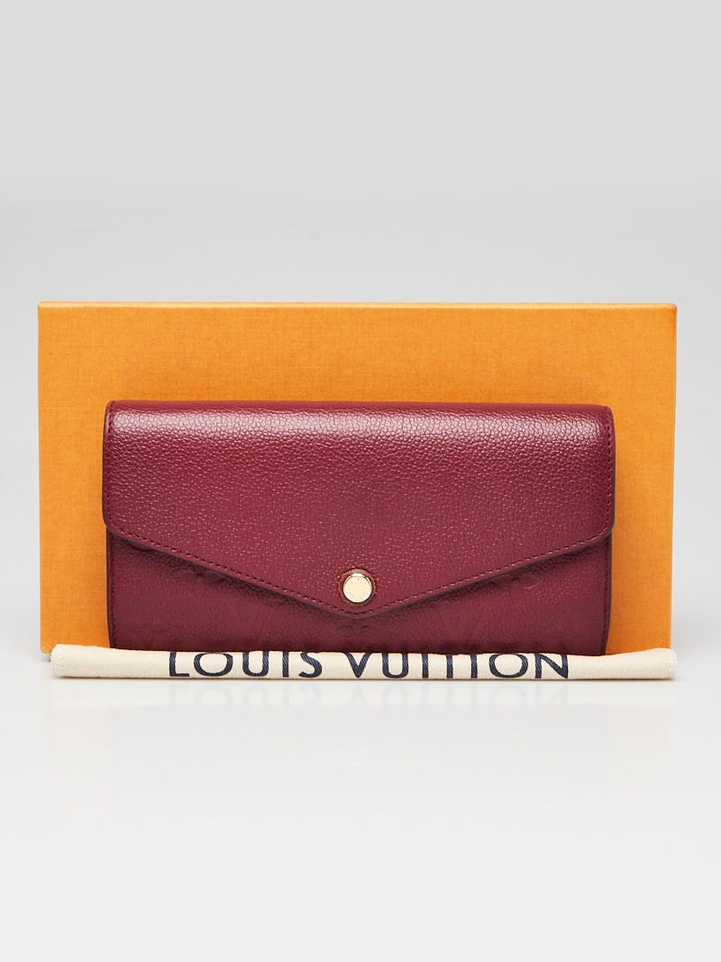 Louis Vuitton Raisin Monogram Empreinte Leather Sarah Wallet