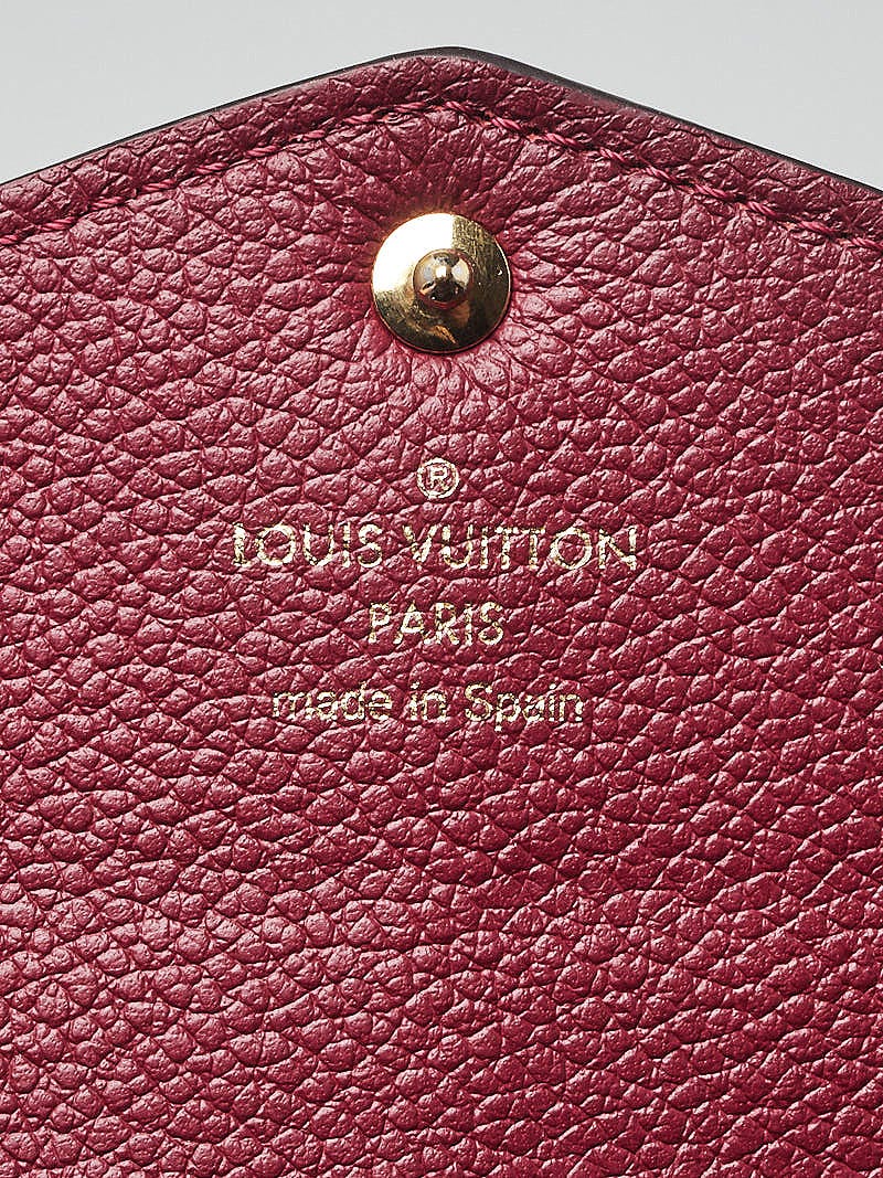 Louis Vuitton M62213 Raisin Monogram Empreinte leather Envelope-Style Sarah  wallet (CA0168) - The Attic Place