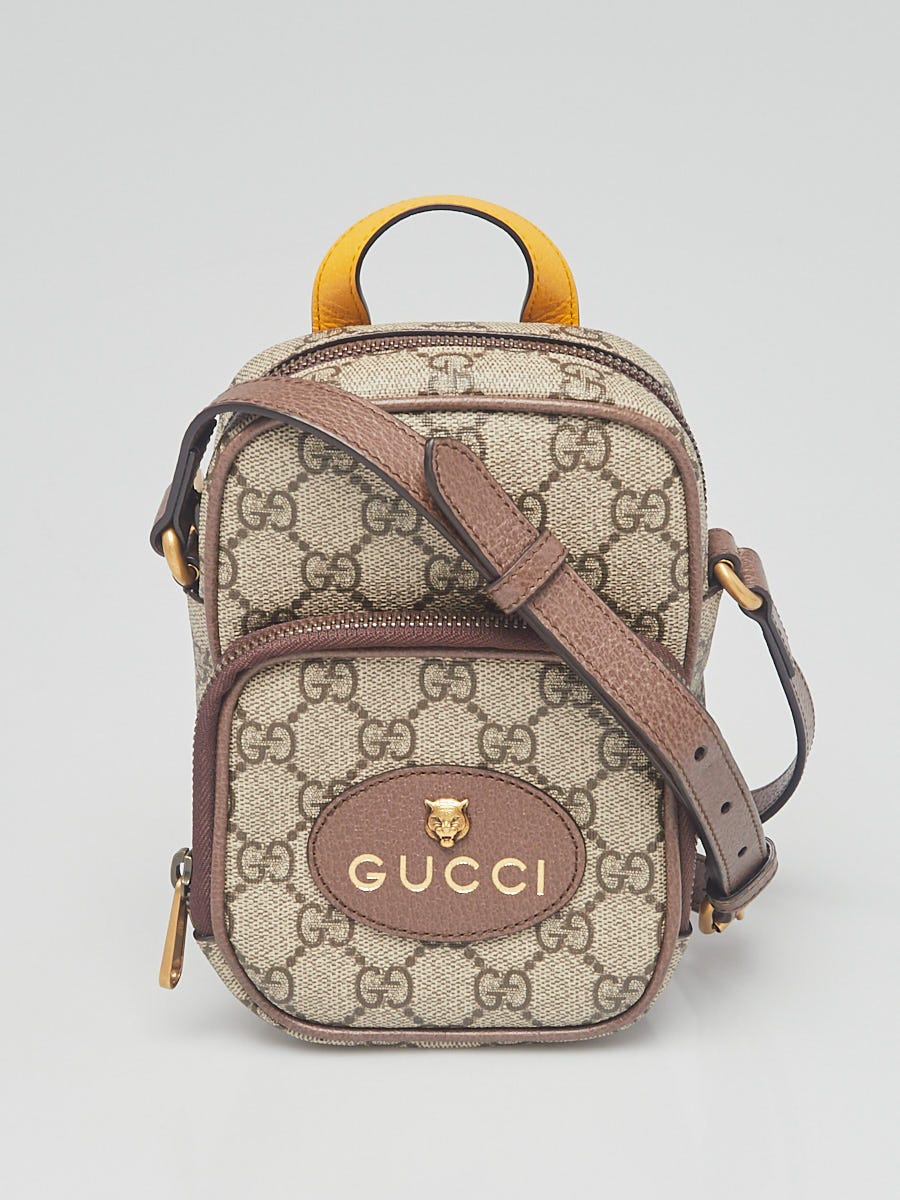 Gucci Backpack GG Supreme Small Beige/Ebony