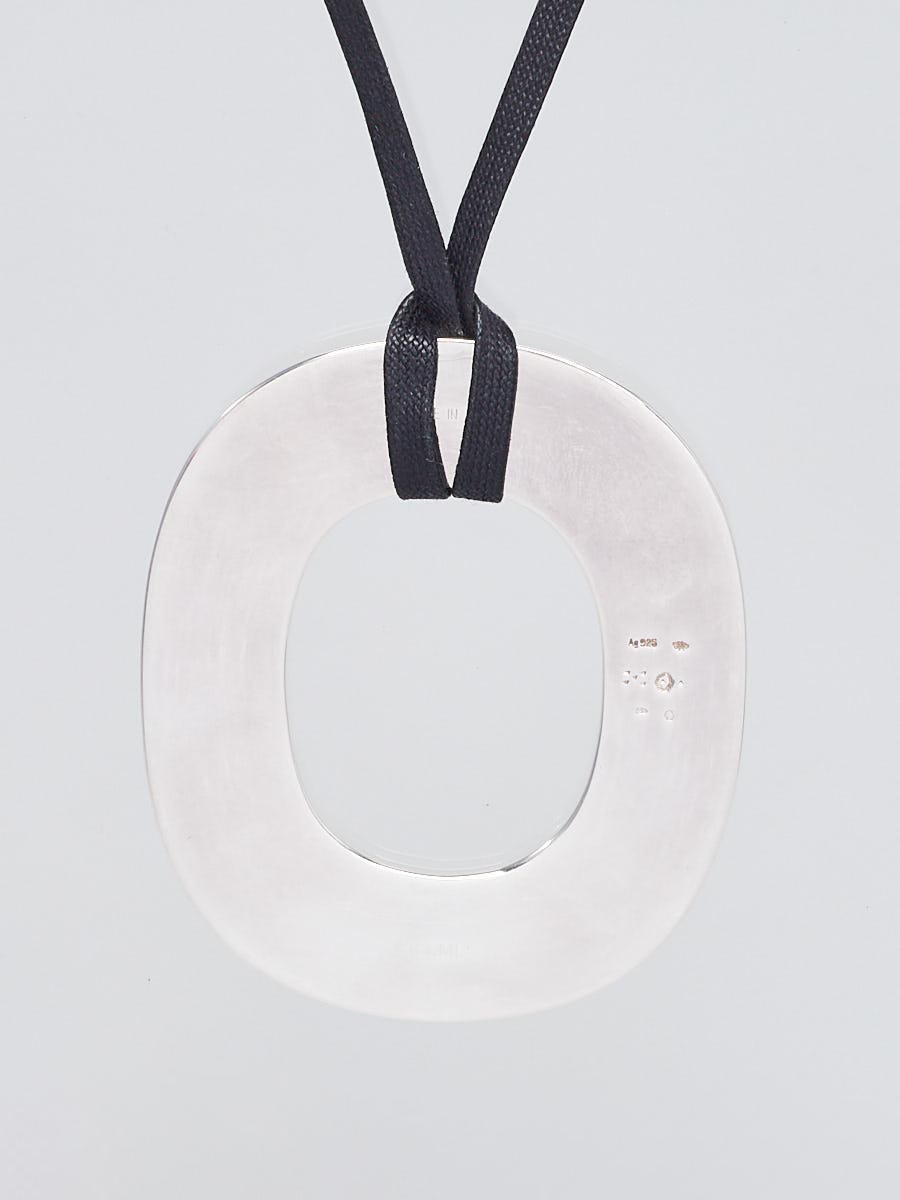 Hermes Sterling Silver Isthme Touareg Pendant Necklace