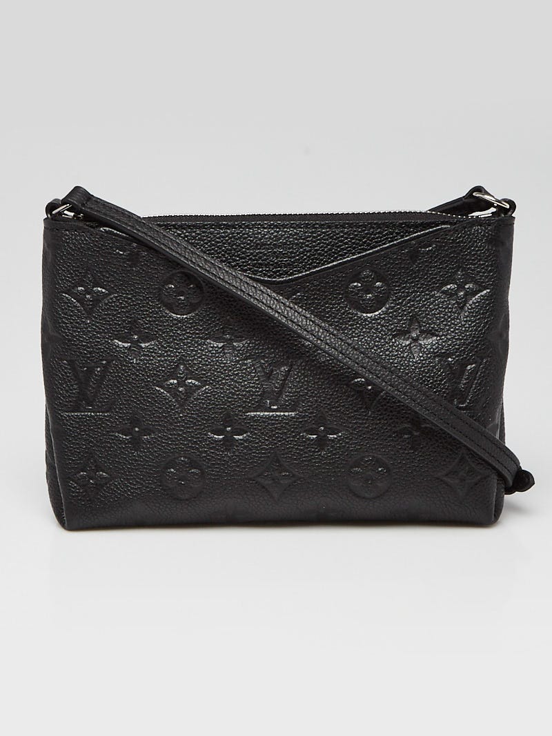 Louis Vuitton Black Monogram Canvas Pallas Clutch Crossbody Bag - Yoogi's  Closet