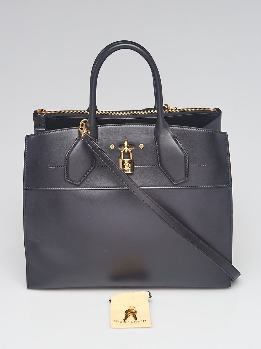 Louis Vuitton City Streamer GM schwarz gold leather bag