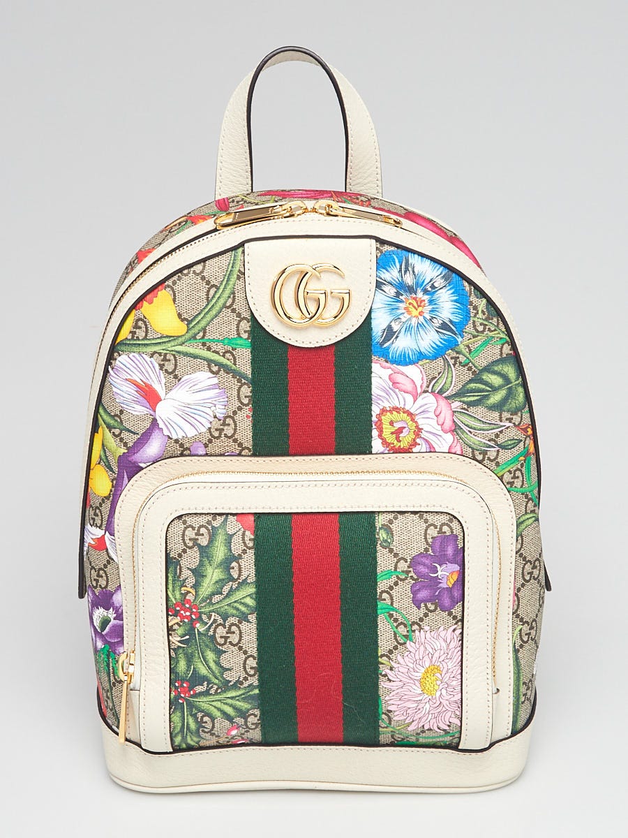 Gucci Multicolor GG Flora Coated Canvas Ophidia Small  display picture 2